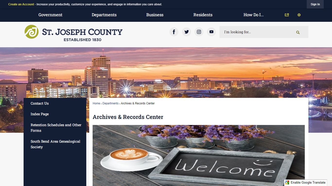Archives & Records Center | St. Joseph County, IN